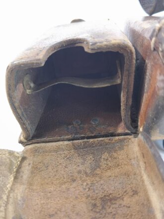 1.Weltkrieg Patronentasche, getragenes Stück, datiert 1918