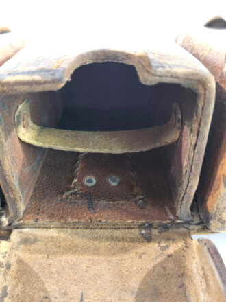 1.Weltkrieg Patronentasche, getragenes Stück, datiert 1918