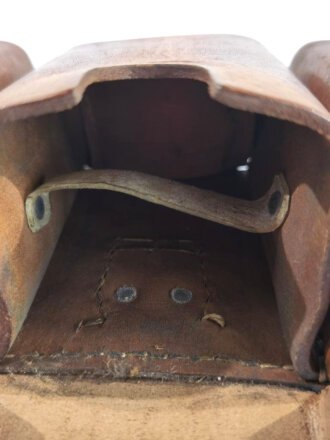 1.Weltkrieg Patronentasche, getragenes Stück, datiert 1918