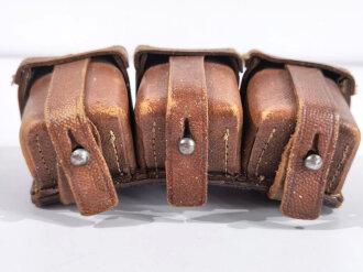 1.Weltkrieg Patronentasche, getragenes Kammerstück,...