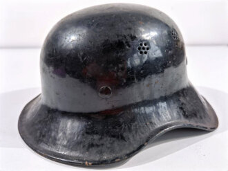 Stahlhelm Luftschutz, einteiliges Modell, nach dem Krieg...