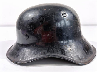 Stahlhelm Luftschutz, einteiliges Modell, nach dem Krieg...