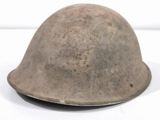 British steel helmet, after WWII. Original paint, uncleaned