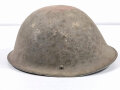 British steel helmet, after WWII. Original paint, uncleaned