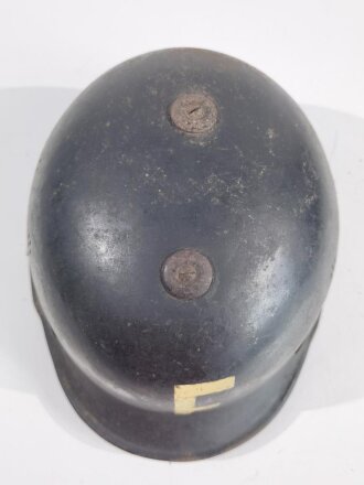 Feuerwehr Stahlhelm , vermutlich Nachkriegsfertigung. Ungereinigtes Stück