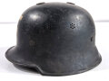 Feuerwehr Stahlhelm , vermutlich Nachkriegsfertigung. Ungereinigtes Stück