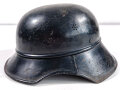 Stahlhelm Luftschutz. Originallack, scheint niemals ein Abzeichen gehabt zu haben