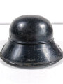 Stahlhelm Luftschutz. Originallack, scheint niemals ein Abzeichen gehabt zu haben