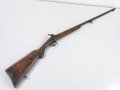 Frankreich/ Spanien Perkussionsjagdgewehr 19 Jahrhundert, glatter Achtkantlauf Kaliber ca. 15 mmm, Ladestock fehlt, Gesamtlänge 136,5 cm