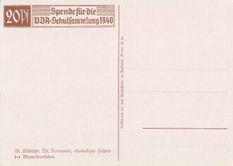 Willrichkarte "Dr. Neumann, ehem. Führer der Memeldeutschen "