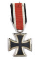 Eisernes Kreuz 2.Klasse 1939 am Band, Zarge noch im frostigen Zustand, Hakenkreuz mit voller Schwärzung, magnetisch