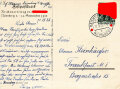 Farbige Propaganda Postkarte "Reichsparteitag- Nürnberg 1936"