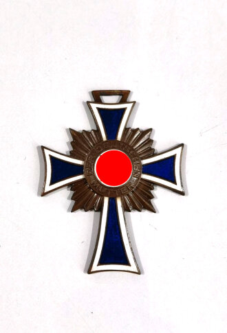 Ehrenkreuz der Deutschen Mutter ( Mutterkreuz ) in Bronze, Emaille ohne Schäden, sehr guter Zustand