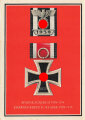 Farbige Propaganda Postkarte "Spange zum EK II von 1914 Eisernes Kreuz II. Klasse von 1939"