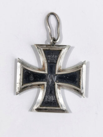 1. Weltkrieg, Eisernes Kreuz 2. Klasse 1914, Hersteller im Bandring dieser nicht lesbar, Bandring verbogen, magnetisch
