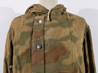 Winterwendejacke Wehrmacht, sumpftarn auf weiß. Getragenes Stück, Farbfrisch mit diversen Fehlstellen