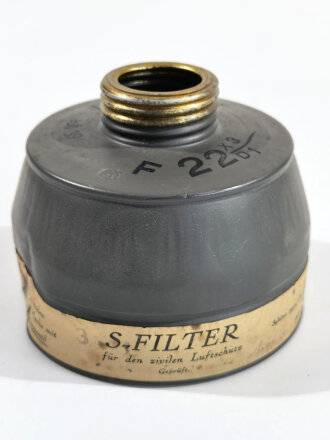 S-Filter für den zivilen Luftschutz, datiert 1939