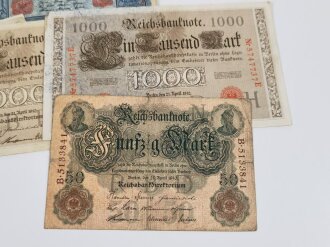 Stapel Papiergeld aus Nachlass ( etwa 50 Scheine )