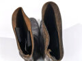 Paar Stiefel für Mannschaften der Wehrmacht. Getragene Kammerstücke mit glatter Sohle, Sohlenlänge 28cm