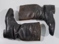 Paar Stiefel für Mannschaften der Wehrmacht. Getragene Kammerstücke mit glatter Sohle, Sohlenlänge 28cm