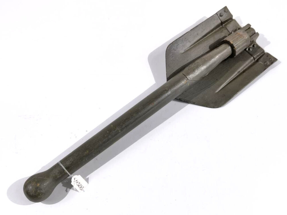 Pelle Pliante Klappspaten 13600 - Poignée En Bois, Longueur 63 Cm, Fabriquée En Allemagne