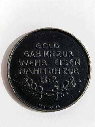 1. Weltkrieg, Medaille "In Eiserner Zeit" 1916,...