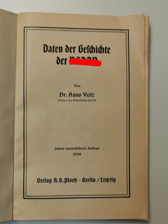 "Daten der Geschichte der NSDAP" Verlag Ploetz,...