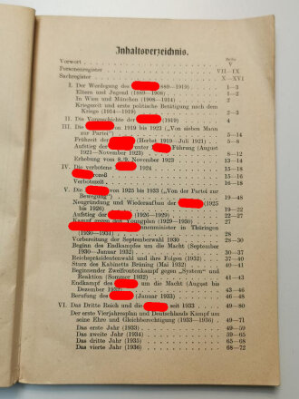 "Daten der Geschichte der NSDAP" Verlag Ploetz, 1939 mit 130 Seiten