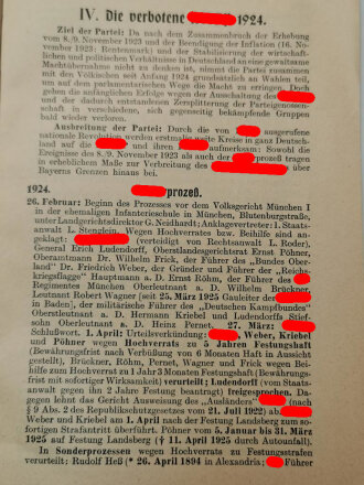 "Daten der Geschichte der NSDAP" Verlag Ploetz, 1939 mit 130 Seiten