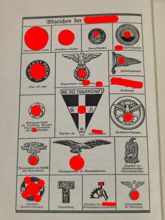 "ABC des Nationalsozialismus" datiert 1933, 253 Seiten, über DIN A5