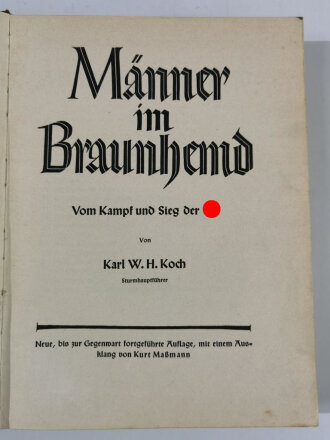 "Männer im Braunhemd" datiert 1936, 320 Seiten, über DIN A4