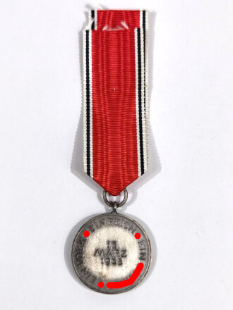 Anschlussmedaille 13. März 1938 mit Band