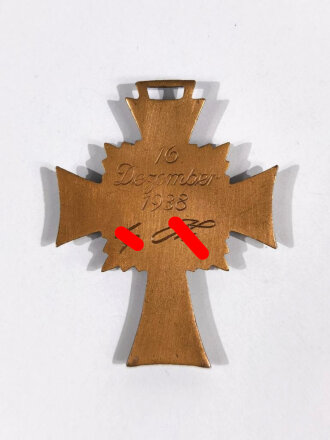 Ehrenkreuz der Deutschen Mutter ( Mutterkreuz ) in Bronze