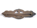Kriegsmarine, U- Boot Frontspange in Bronze,Hersteller "Entw. Peekhaus Berlin Ausf. Schwerin Berlin S.W. " Nadel magnmetisch