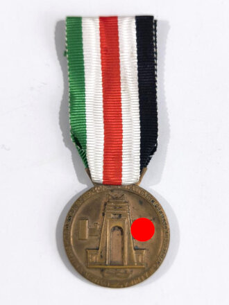 Italienisch  Deutsche Feldzugmedaille in bronze für Afrikakämpfer am Band