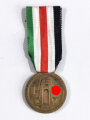 Italienisch  Deutsche Feldzugmedaille in bronze für Afrikakämpfer am Band