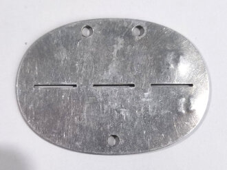 Erkennungsmarke Wehrmacht aus Aluminium eines Angehörigen " Feld-Kdtr.559 " Feld Kommandantur 559