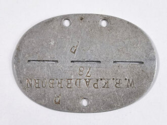 Erkennungsmarke Wehrmacht aus Aluminium eines...