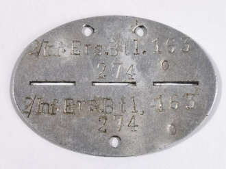 Erkennungsmarke Wehrmacht aus Aluminium eines...