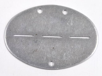 Erkennungsmarke Wehrmacht aus Aluminium eines Angehörigen " W.B.Kdo.Mhm 1 " Wehrbezirkskommando 1 Mannheim