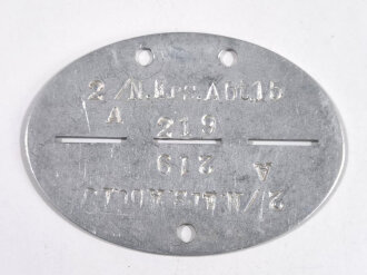 Erkennungsmarke Wehrmacht aus Aluminium eines...