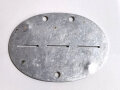 Erkennungsmarke Wehrmacht aus Aluminium eines Angehörigen " 3. B.E.B. 5 " 3. Bau Ersatz Battalion 5