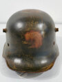 1.Weltkrieg Stahlhelm mit Ohrenausschnitt. Neuzeitliche REPRODUKTION . Einzelstück aus Sammlungsauflösung