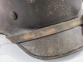 2.Weltkrieg Stahlhelm , komplettes Fantasieprodukt aus REPRO Teilen, die Hakenkreuze jeweils entfernt. Einzelstück aus Sammlungsauflösung