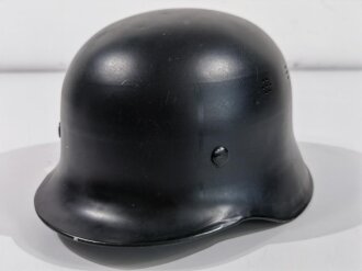 Deutschland nach 1945, Leichtmetallhelm Feuerwehr, Originallack