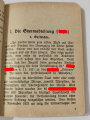 "Dienstvorschrift für die SA der NSDAP" Heft 1, datiert 1932, Einband gebrochen und hinten lose, 128 Seiten, DIN A6