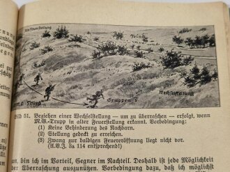 "Infanteriedienst - Für den Einzelschützen der aktiven Truppe der Reserve und der Landwehr"16. Auflage der Soldatenfibel 1938, 151 Seiten, DIN A5