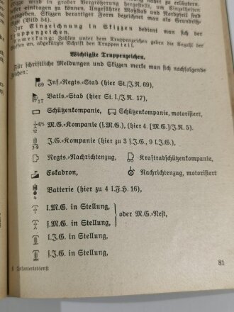 "Infanteriedienst - Für den Einzelschützen der aktiven Truppe der Reserve und der Landwehr"16. Auflage der Soldatenfibel 1938, 151 Seiten, DIN A5