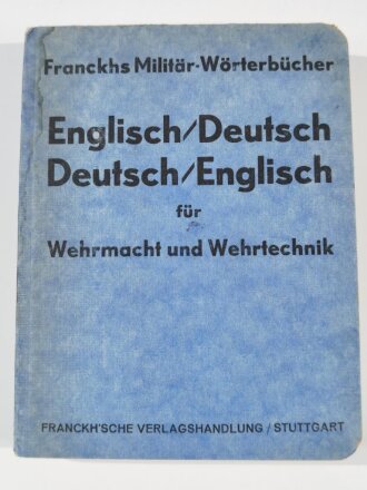 Franckhs Militär-Wörterbuch...