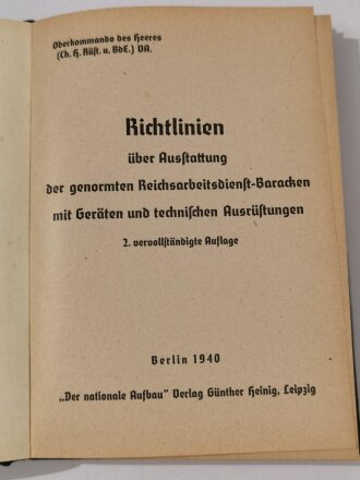 Oberkommando des Heeres "Richtlinien über...